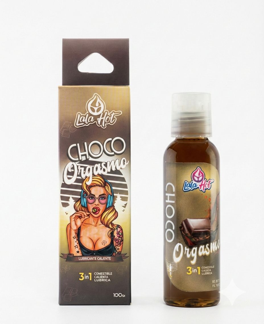 Lubricante 3 en 1 sabor chocolate