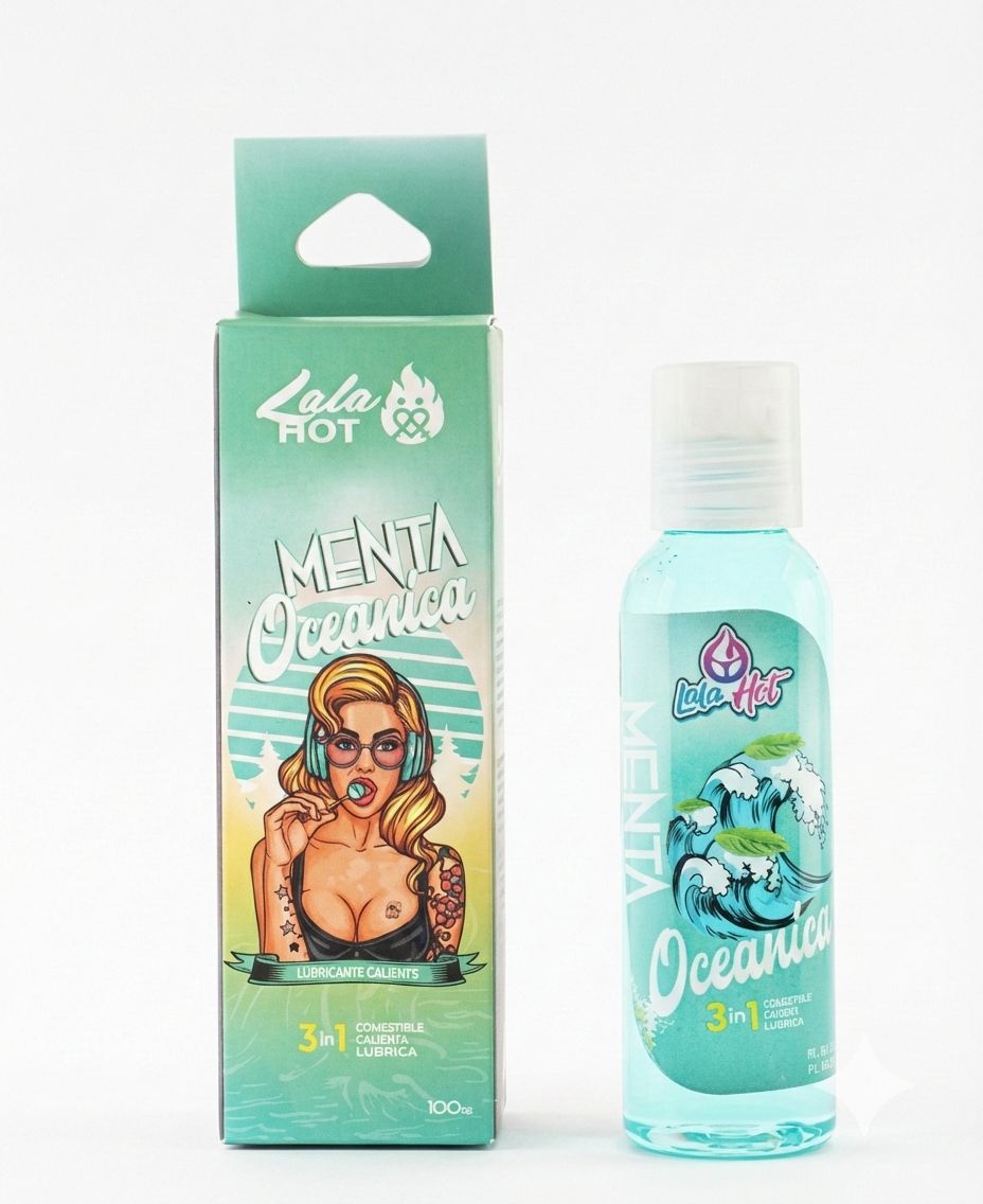 Lubricante 3 en 1 sabor menta