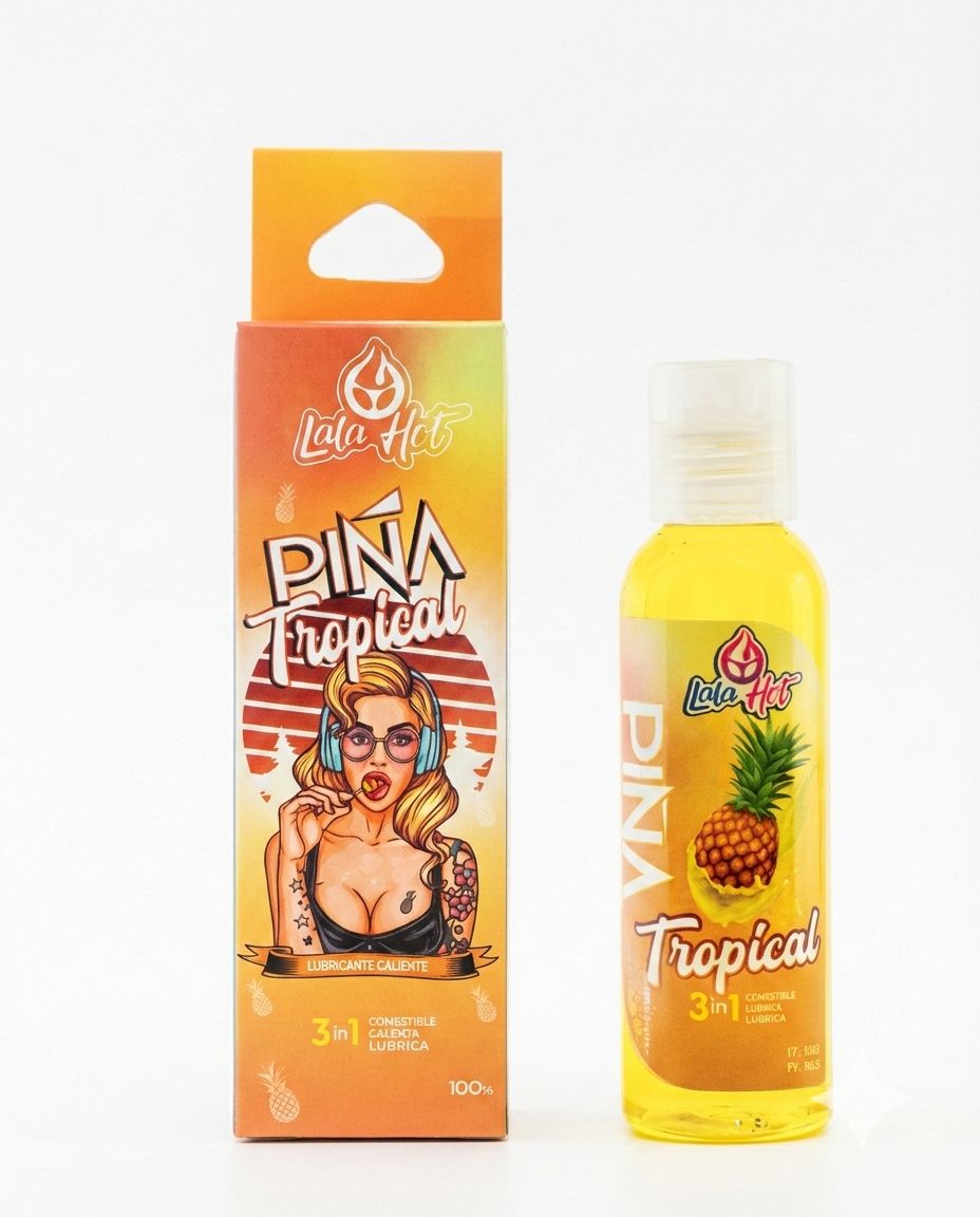 Lubricante 3 en 1 sabor piña